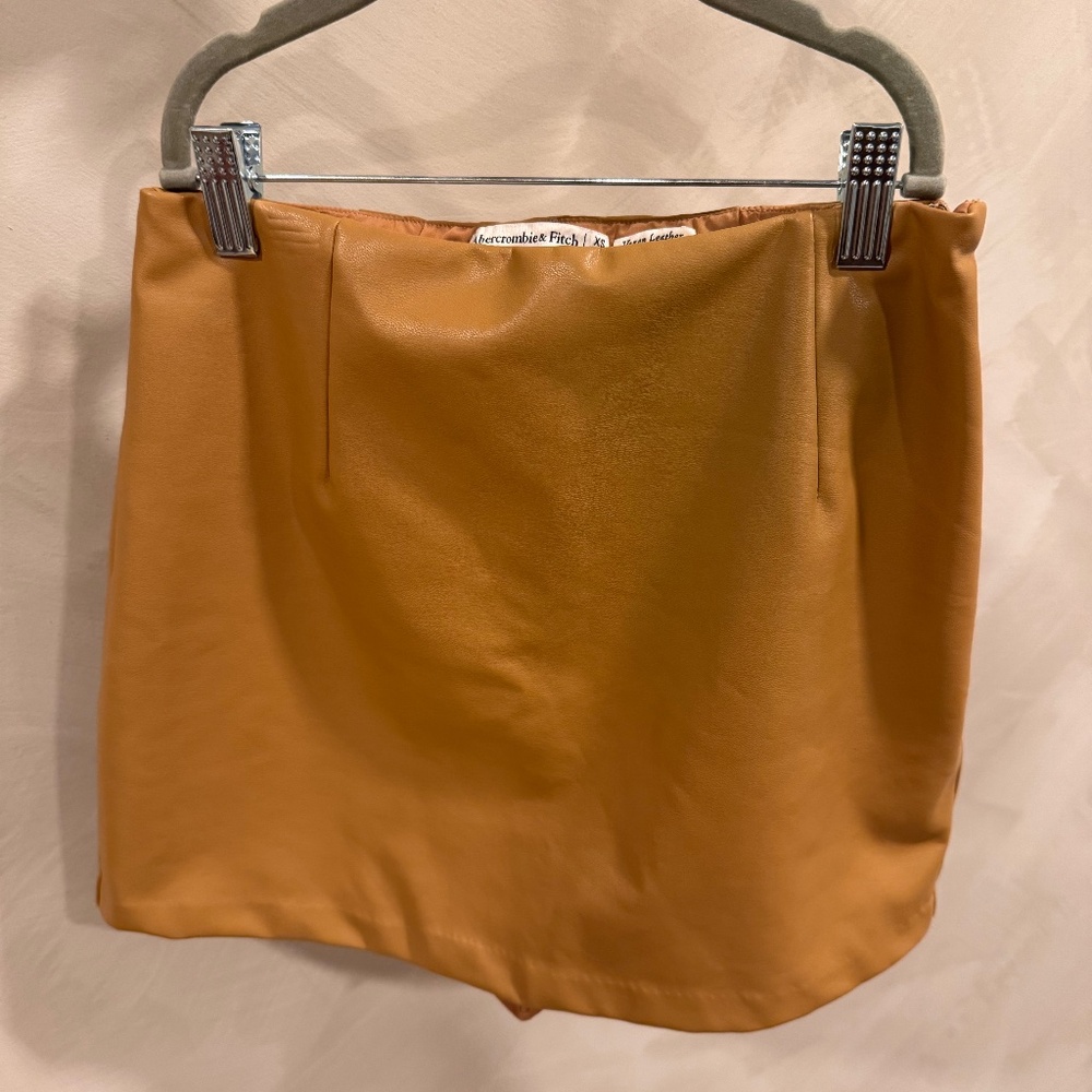 Abercrombie & Fitch Vegan Leather Mini Skirt